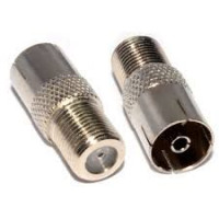 Female Coaxial to F Connector Adaptor 1pc